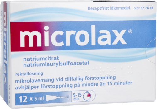 Microlax Mikrolavemang 5ml 12 st