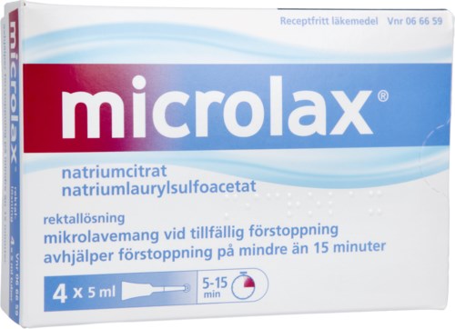 Microlax Mikrolavemang 5ml 4 st