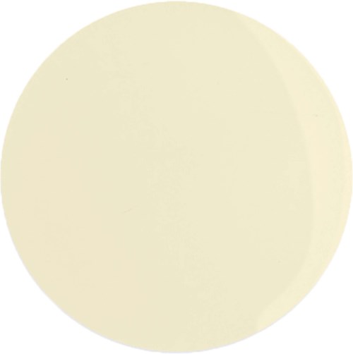 A plain, cream-colored circle with no distinct features or objects inside.