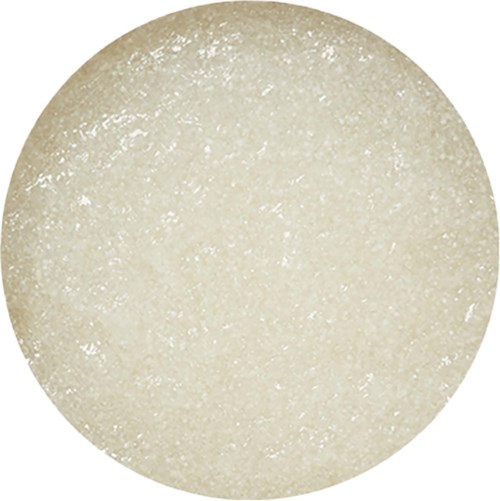 En stor, teksturert beige sirkel med en ru overflate og en subtil gradient.