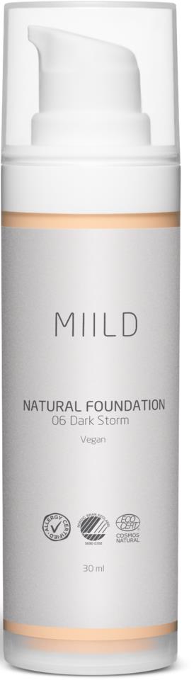 Miild Natural Foundation 06 Medium Dark Storm