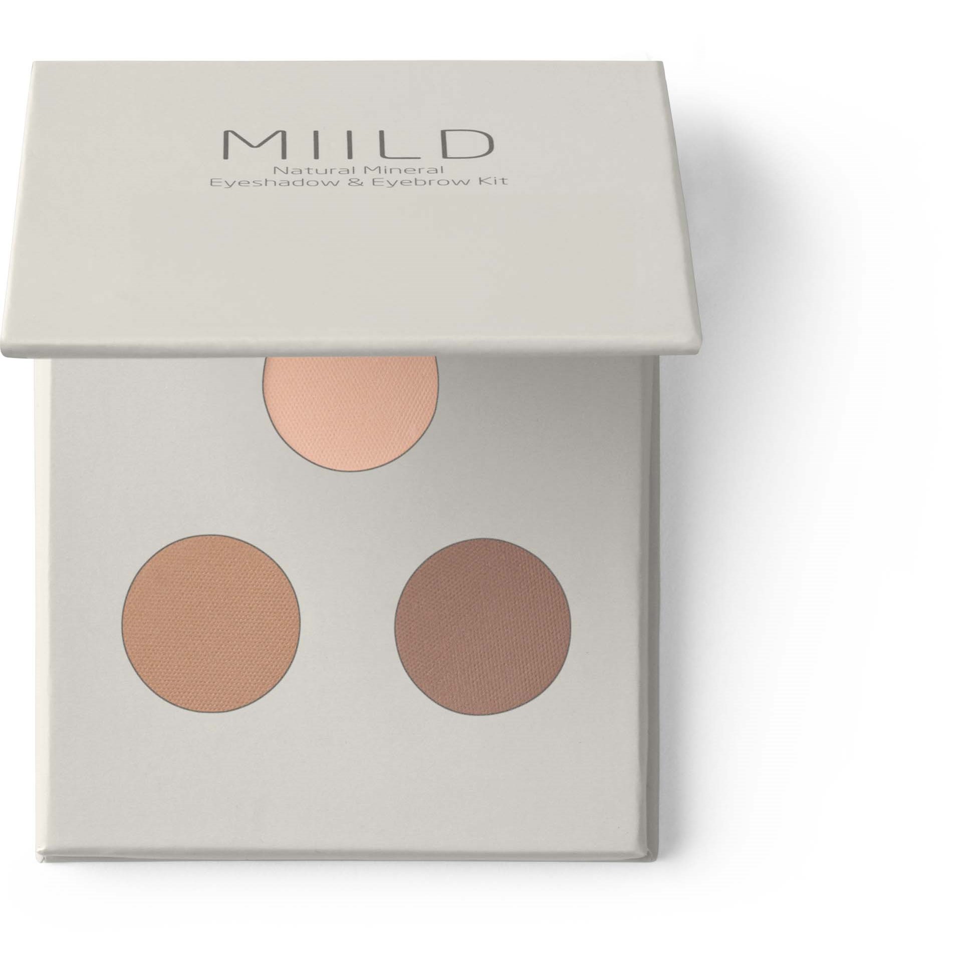 Miild Natural Mineral Eyeshadow & Eyebrow Kit 01 Light Earth