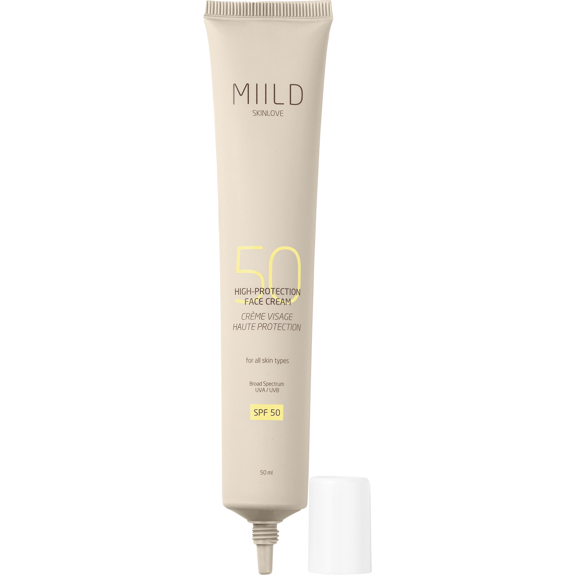 Läs mer om Miild Skinlove High-Protection Face Cream SPF50 50 ml