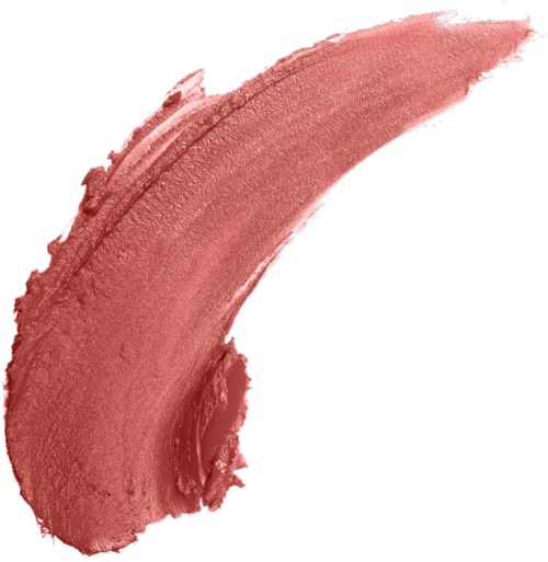 En stor, böjd streck med rosa-orange färg på en vit bakgrund.