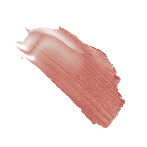 Et strøk av rosa-beige sminke eller kosmetikk på en overflate.