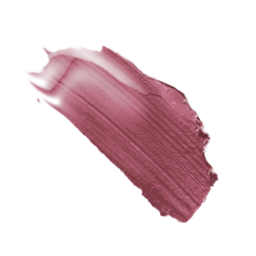 En stor, ojämn penseldrag av rosa läppstiftsfärg på transparent bakgrund.