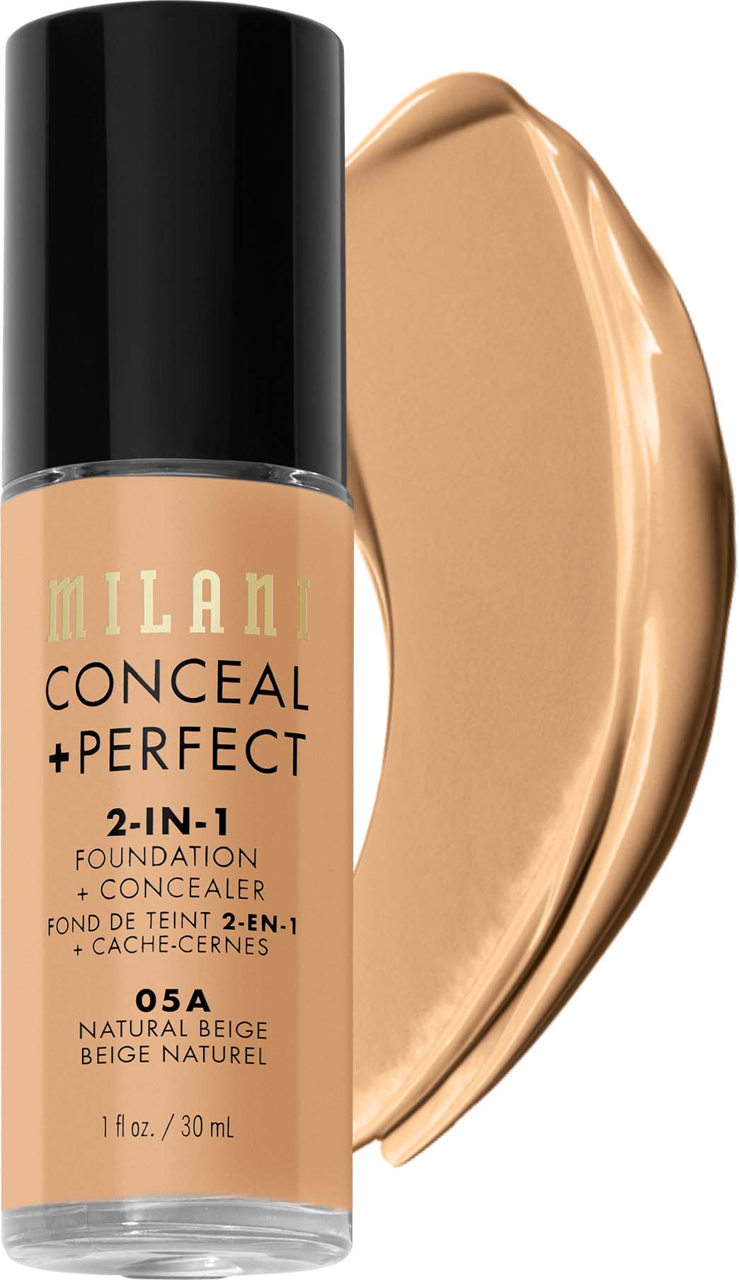 Milani Conceal & Perfect 2-in-1 foundation Natural Beige lyko.com