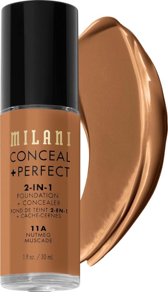 Milani Conceal & Perfect 2-in-1 foundation Nutmeg