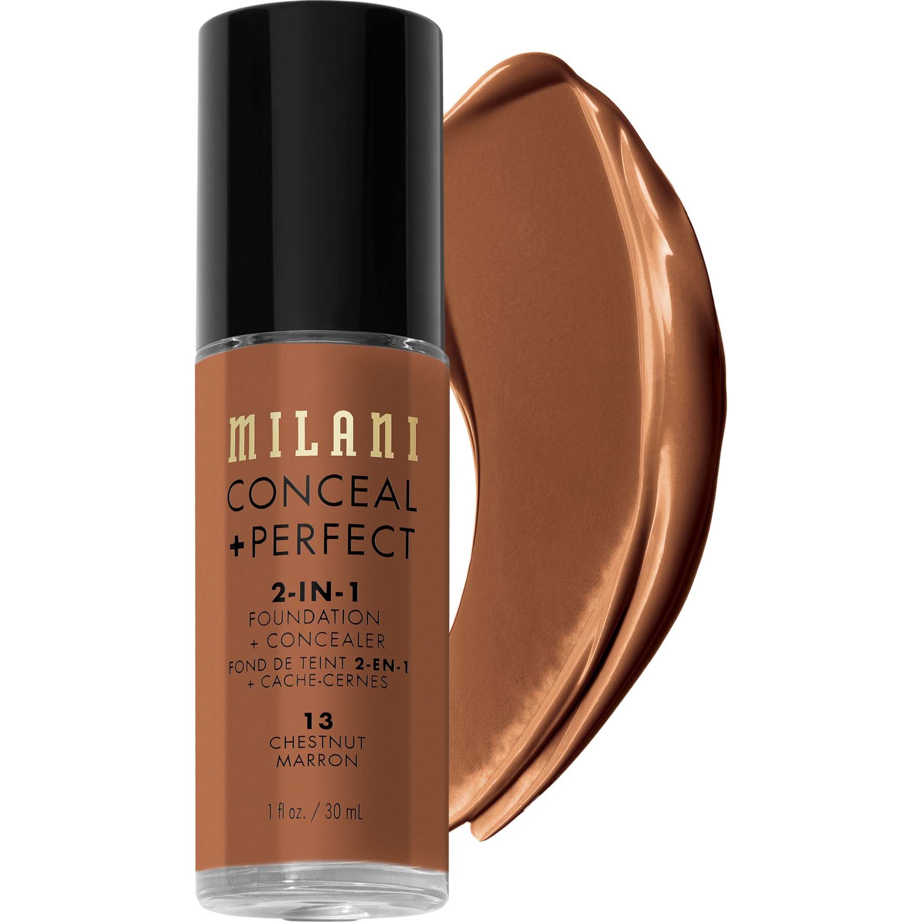 Milani Conceal & Perfect Liquid Foundation Chestnut billede