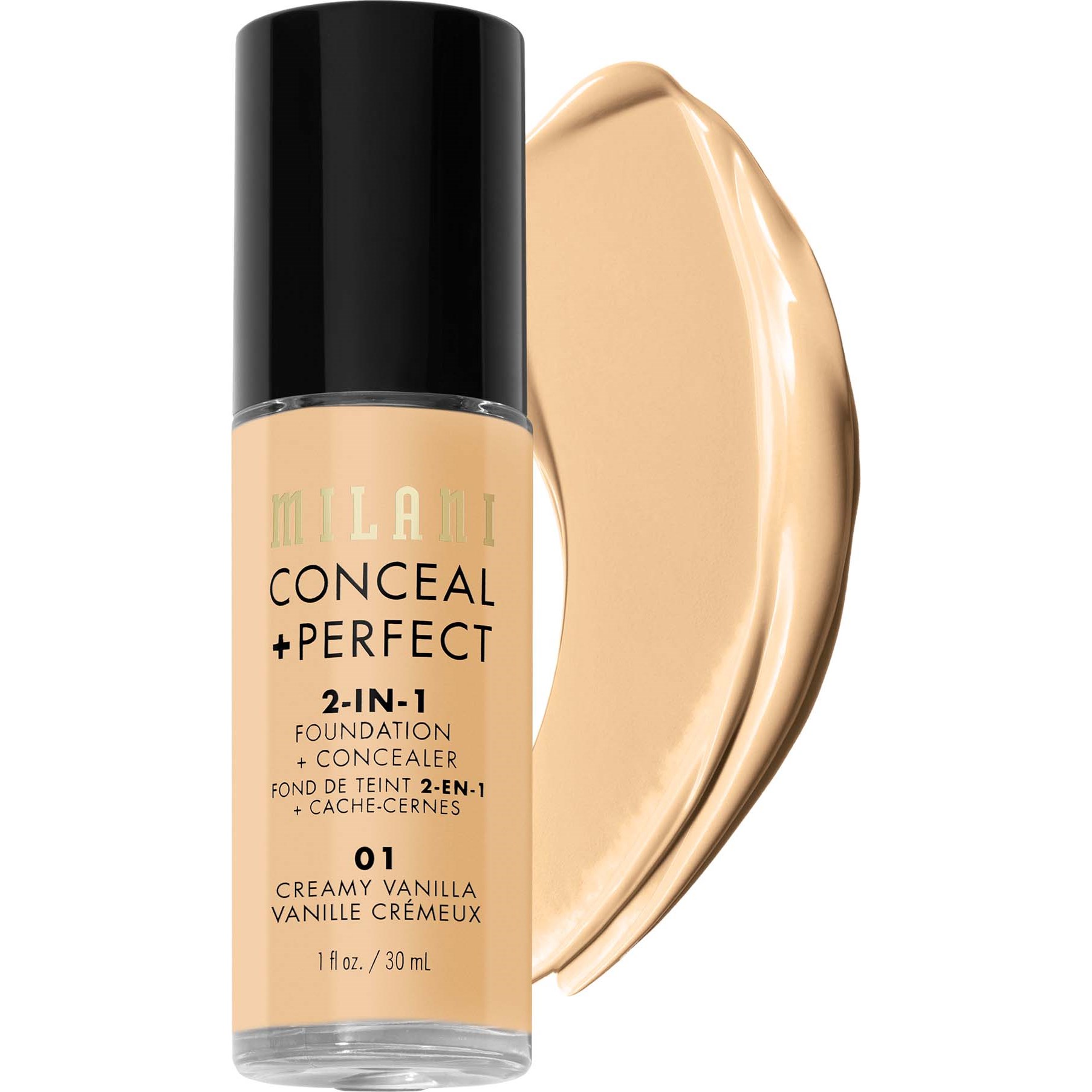 Milani Conceal & Perfect Liquid Foundation Creamy Vanilla billede