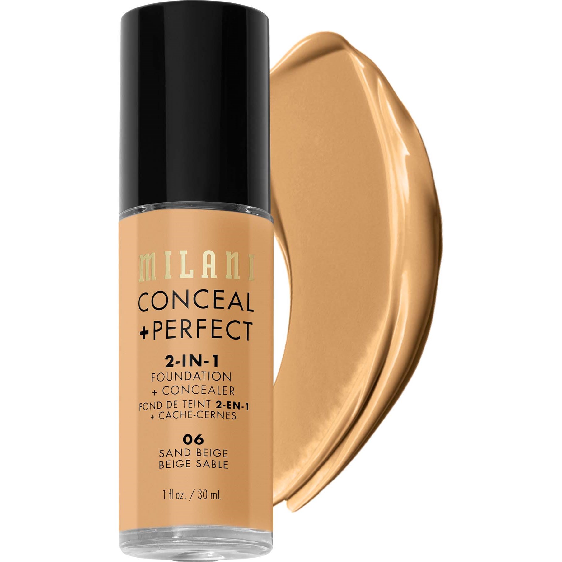 Milani Conceal & Perfect Liquid Foundation Sand Beige billede