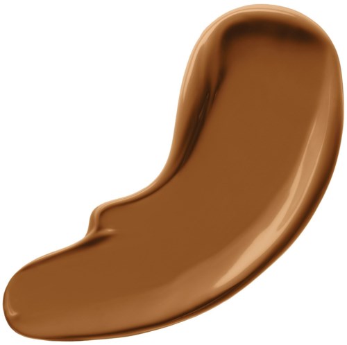 En buet, brun gjenstand som ligner en skje med jevn overflate og skinnende finish.