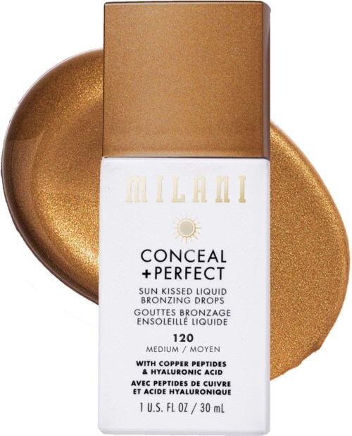 Milani Conceal + Perfect Sun Kissed Liquid Bronzing Drops Medium 120