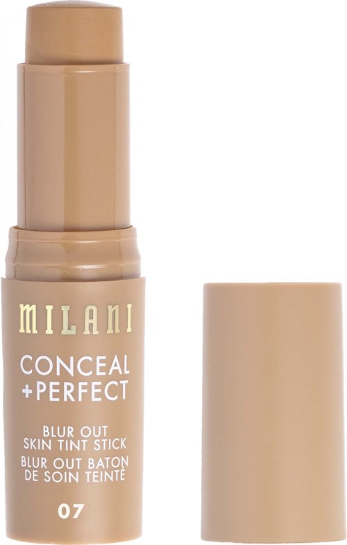 Beżowy sztyft podkładu Milani Conceal + Perfect Blur Out Skin Tint Stick, odcień 07, bez nakrętki.