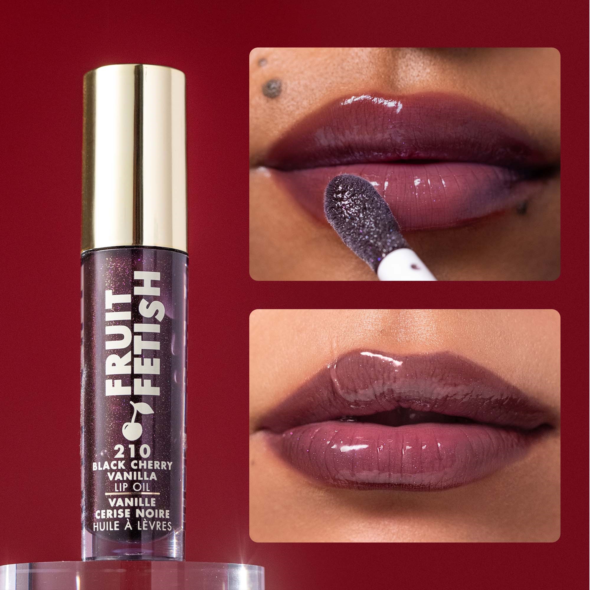 Milani Milani Cosmetics Fruit Fetish Lip Oil Black Cherry Vanilla (obrázok 3)