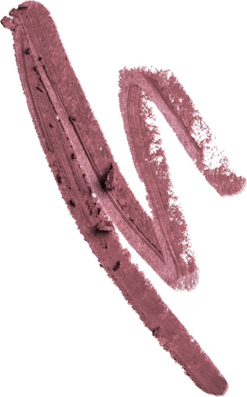 Rörstryk av rosa läppstift med glansig, krämig textur och böjd form.