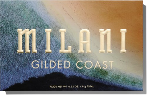 The packaging features the words 'MIAMI GILDED COAST' on a colorful, beach-like background with a net weight of 0.32 ounces.