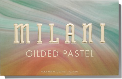 A pastel-colored box with the words 'MIANI GILDED PASTEL' in large text and additional product information at the bottom.