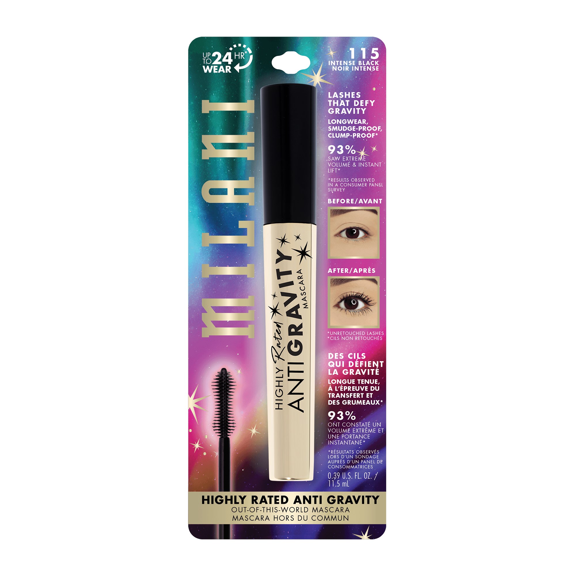 Milani Highly Rated Anti-Gravity Mascara Black (obrázok 6)