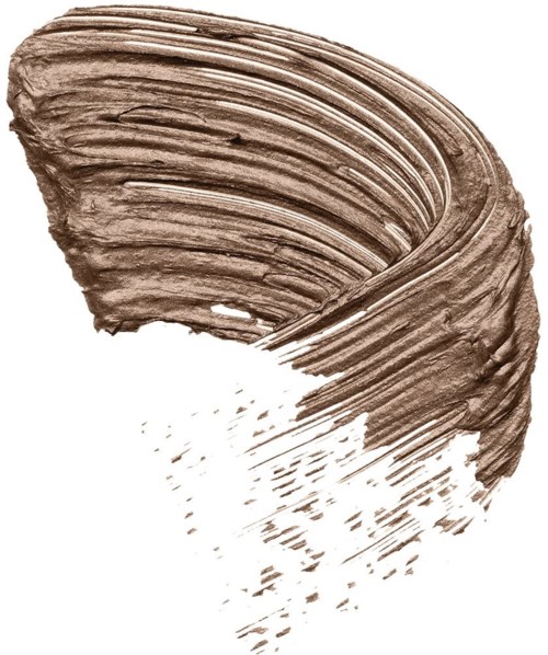 En abstrakt brun spiral med texturerade linjer som bleknar mot vit botten.