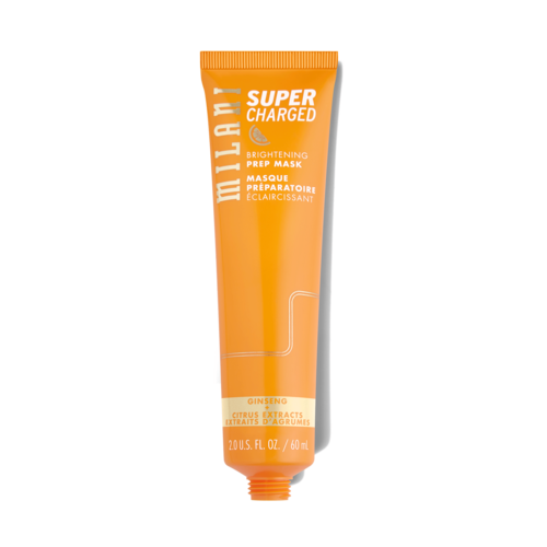 Orange tub med vitt och gult text, märkt som superladdad lystergivande förberedelsemaskin med ingefära och citrusextrakt.