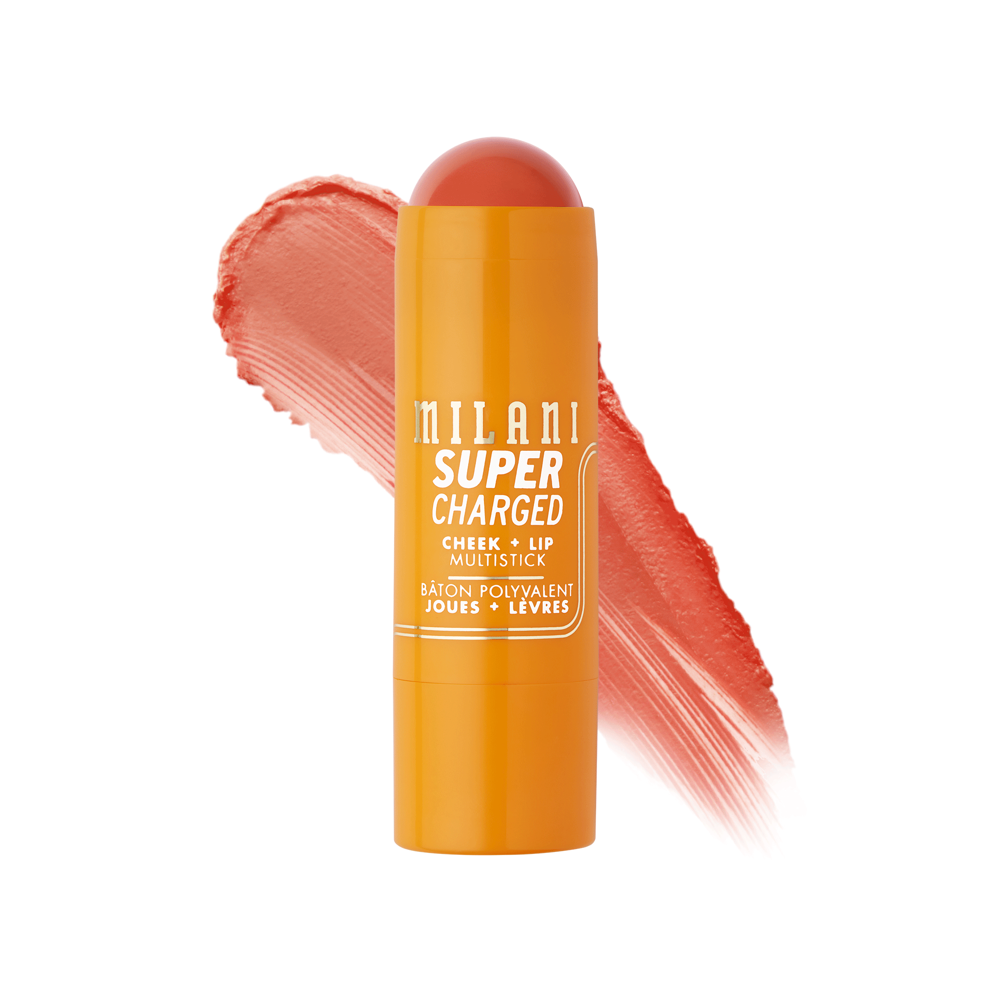 Läs mer om Milani Supercharged Cheek+Lip Multistick Peach Thrill