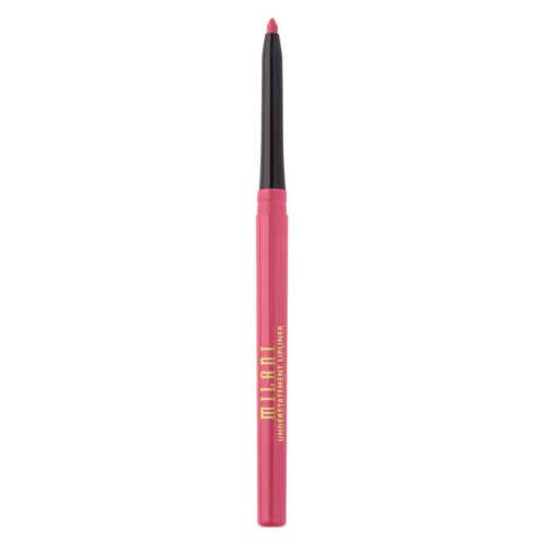 Pinkki nestemäinen eyeliner-tussi, jossa musta kahva ja teksti 'MAYBELLINE' kullalla ja 'ULTRATWIN' pinkkinä.