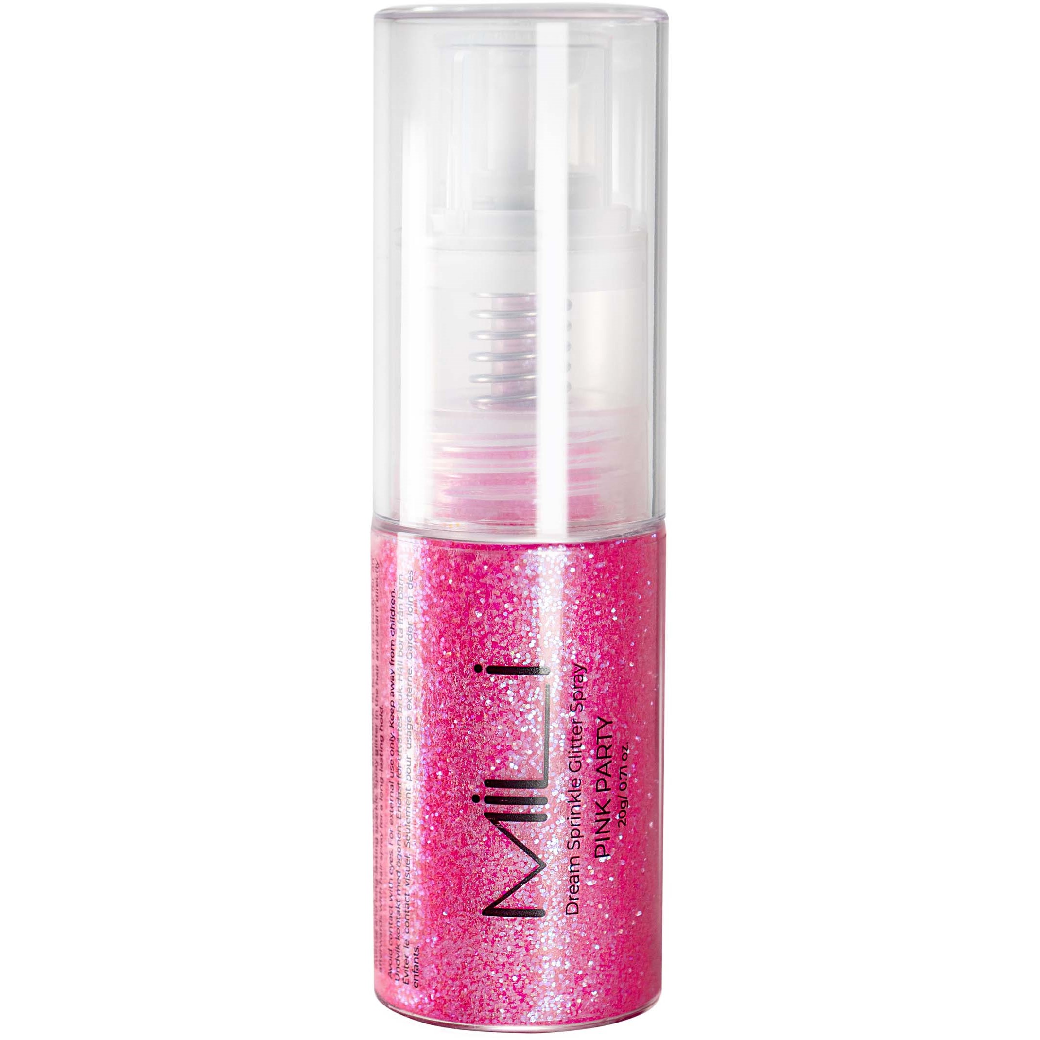 Läs mer om MILI Cosmetics Dream Sprinkle Glitter Spray Pink Party