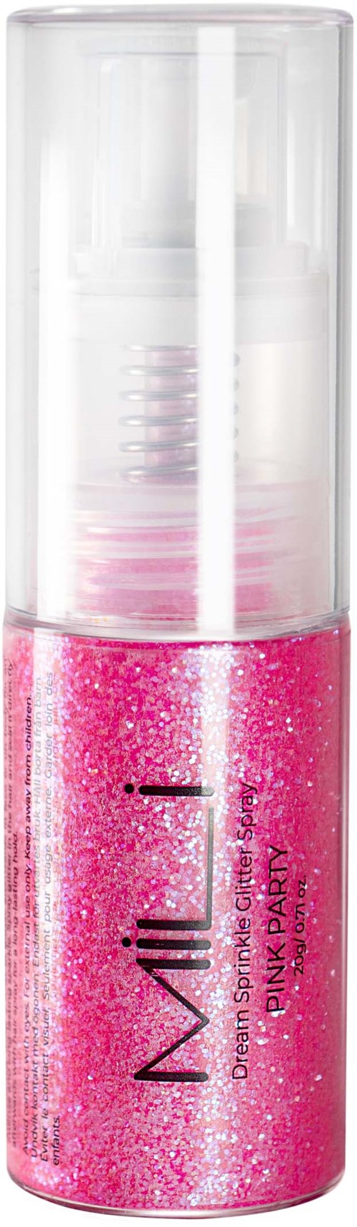MILI Cosmetics Dream Sprinkle Glitter Spray Pink Party