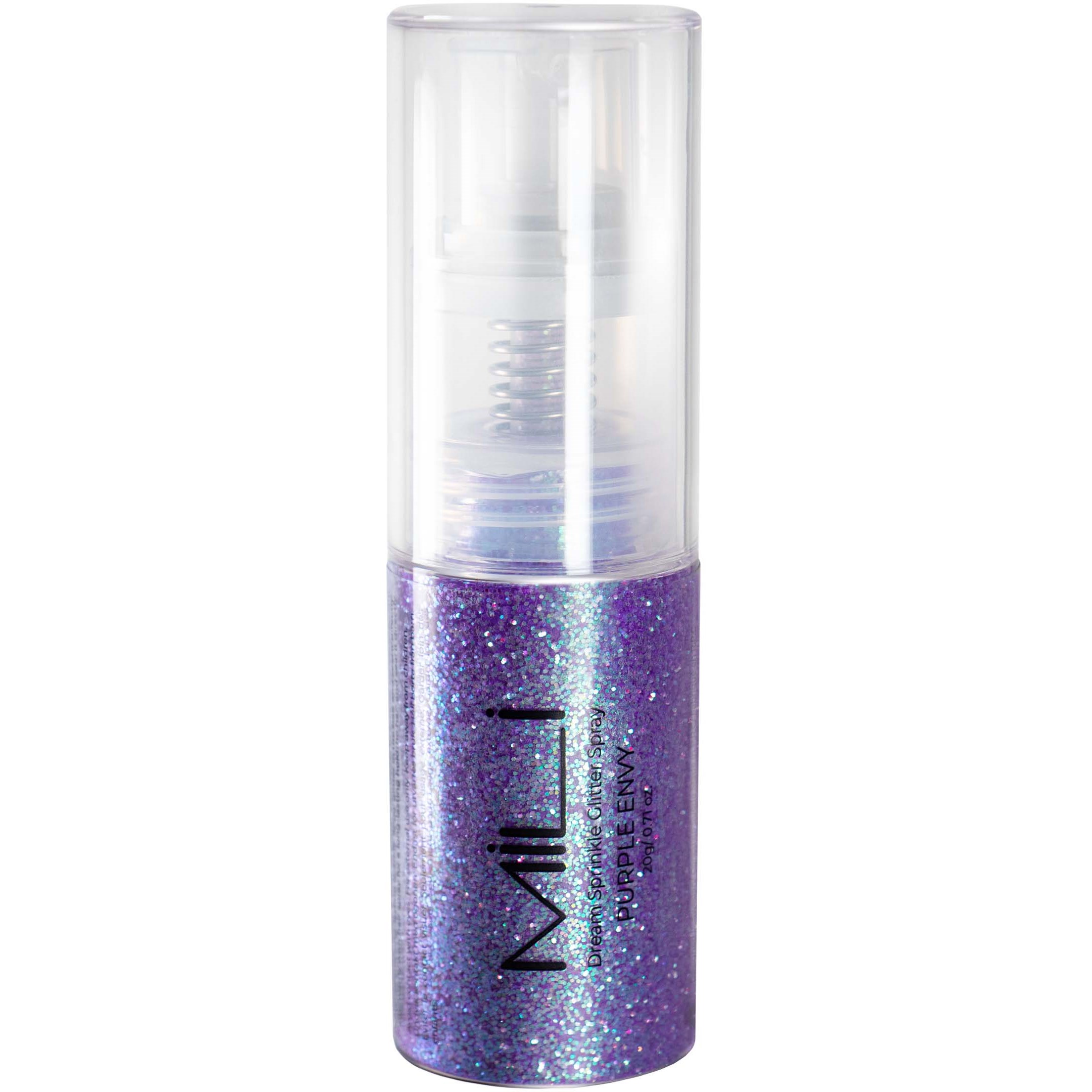 Läs mer om MILI Cosmetics Dream Sprinkle Glitter Spray Purple Envy