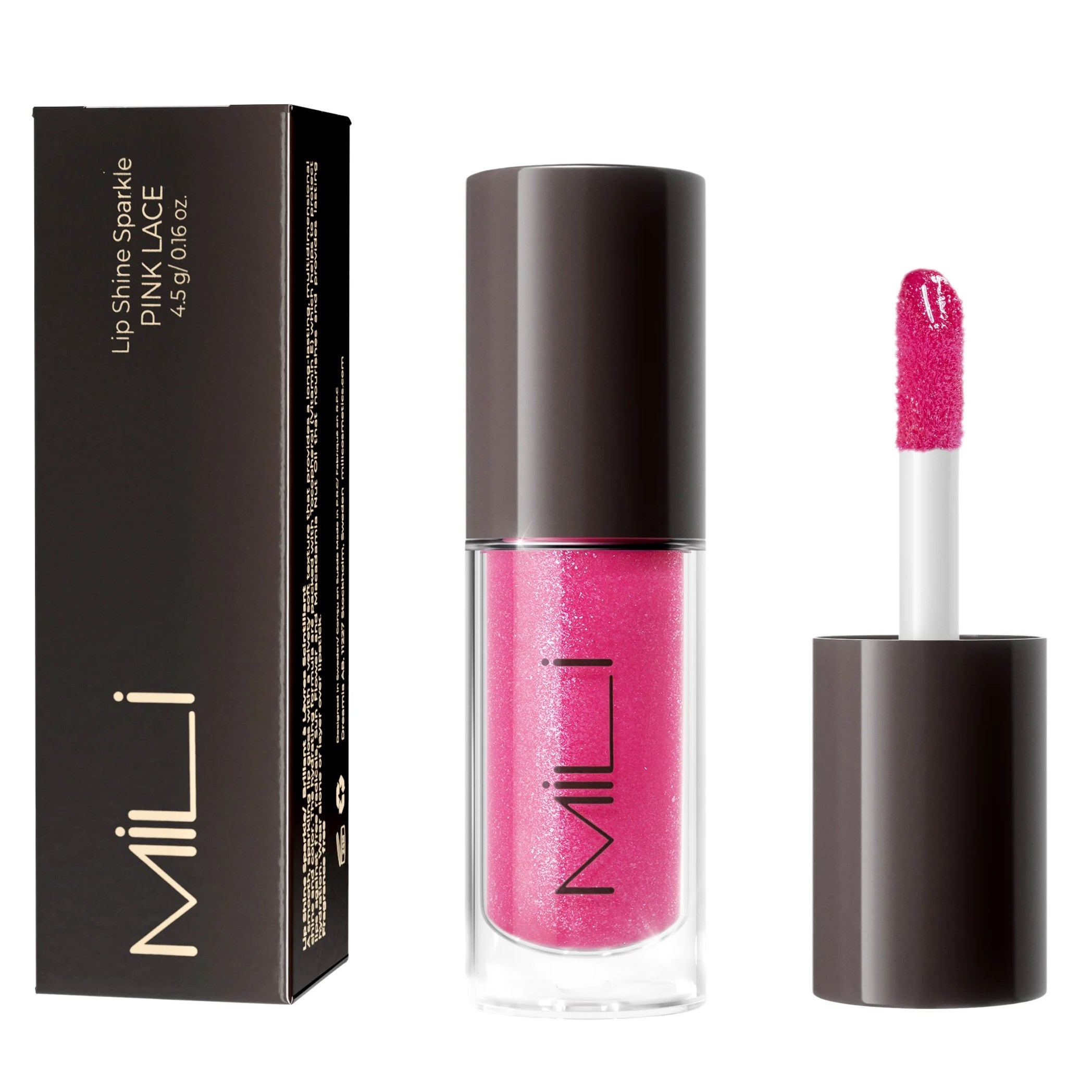 MILI Cosmetics Lip Shine Sparkle Pink Lace