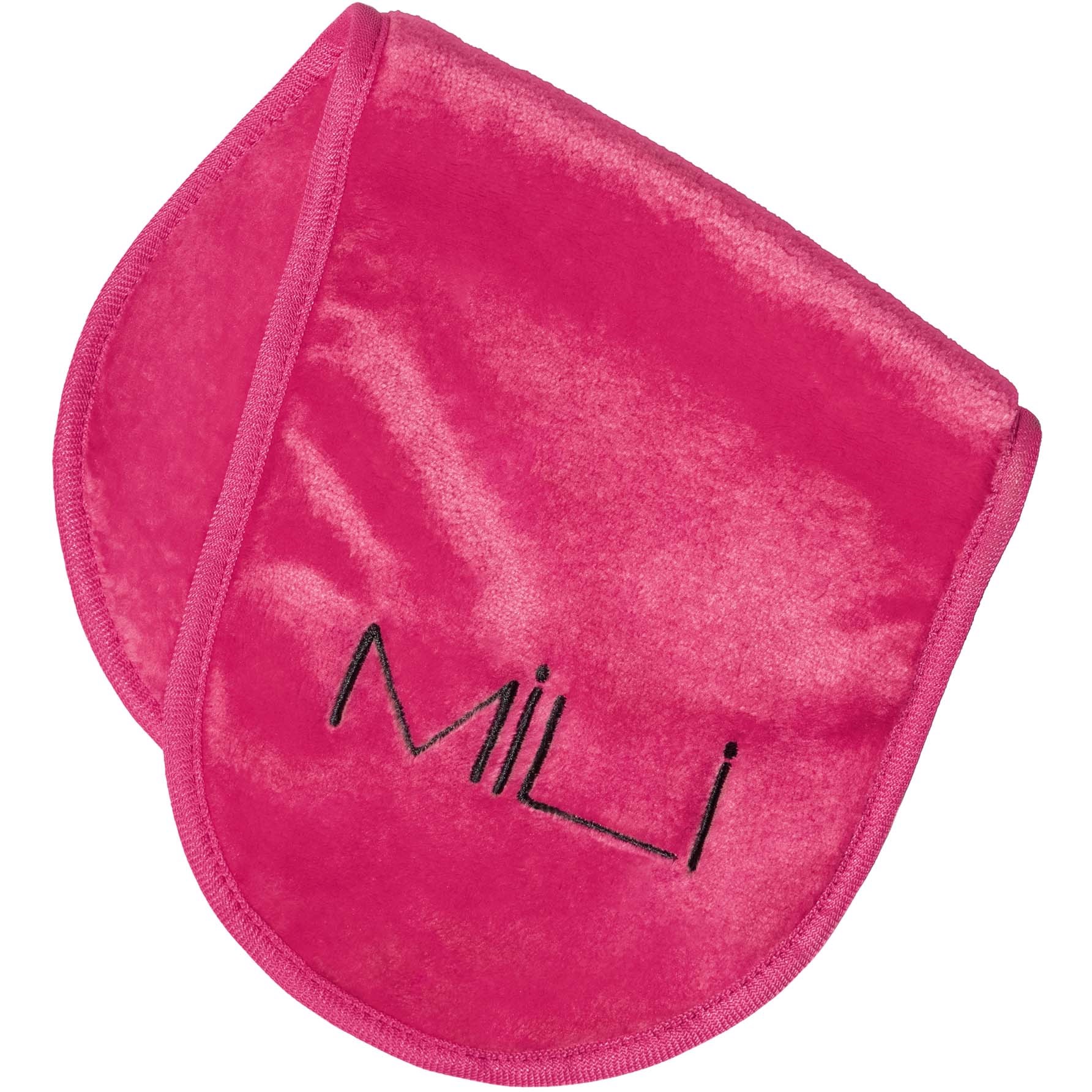 Läs mer om MILI Cosmetics Makeup Erase Towel Crispy Cerise Black Logo