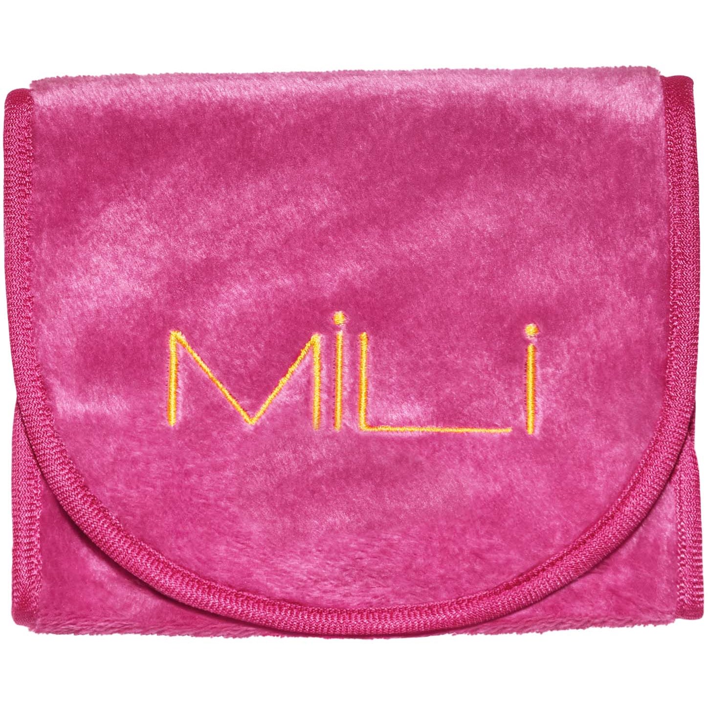 Läs mer om MILI Cosmetics Makeup Erase Towel Crispy Cerise Golden Logo