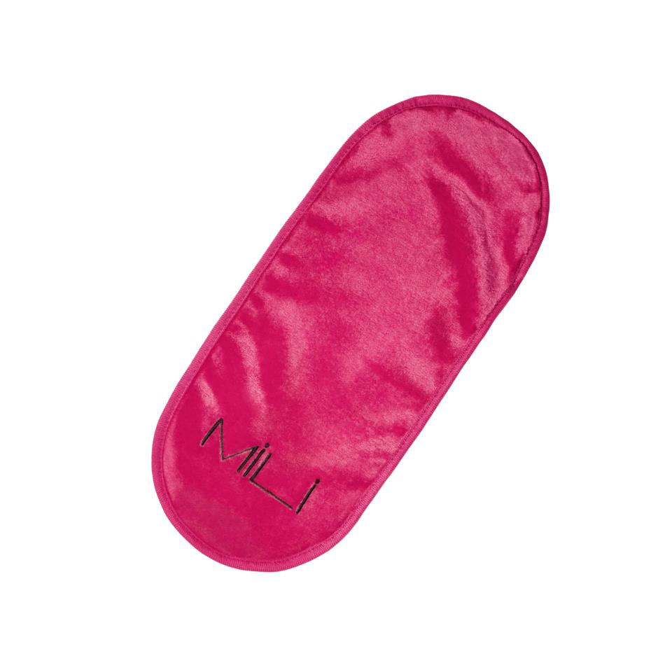 MILI Cosmetics Makeup Erase Towel Peachy Pink Black Logo
