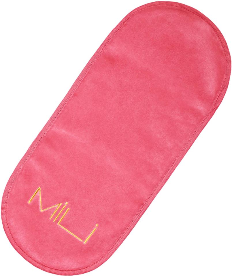 MILI Cosmetics Makeup Erase Towel Sweet Pink Golden Logo