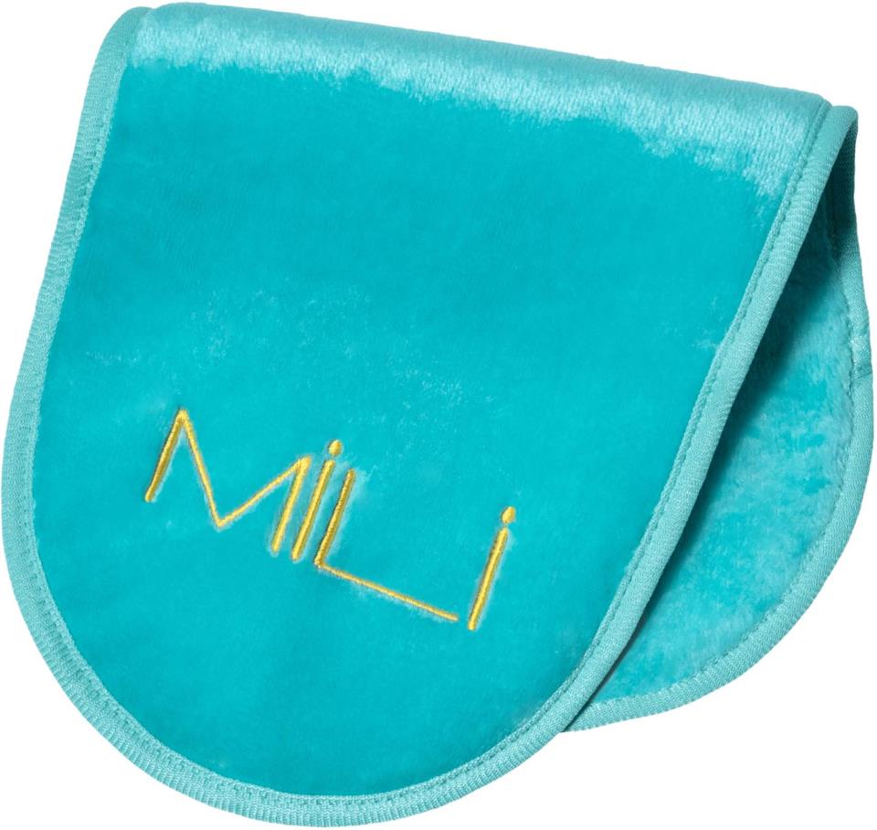 MILI Cosmetics Makeup Erase Towel Turquoise Ocean Golden Log