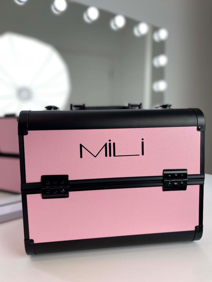 MILI Cosmetics Pro Beauty Bag PInk