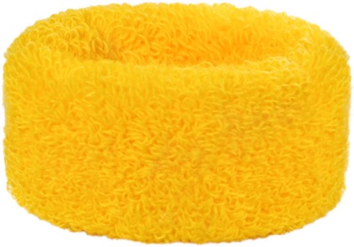 En gul fluffig rengöringssvamp, rund och mjuk, används för att rengöra ytor.