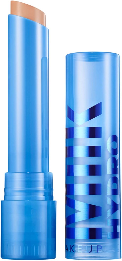 Wall jump gel lippenstift in een blauwe tube, met het woord 'NAKE' zichtbaar op de dop.