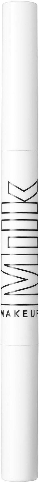 A white cylindrical container labeled 'MILKK' with a simple black logo and the word 'MAKEUP' underneath.