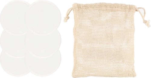 Mineas Bamboo Face Pads White 6 pcs