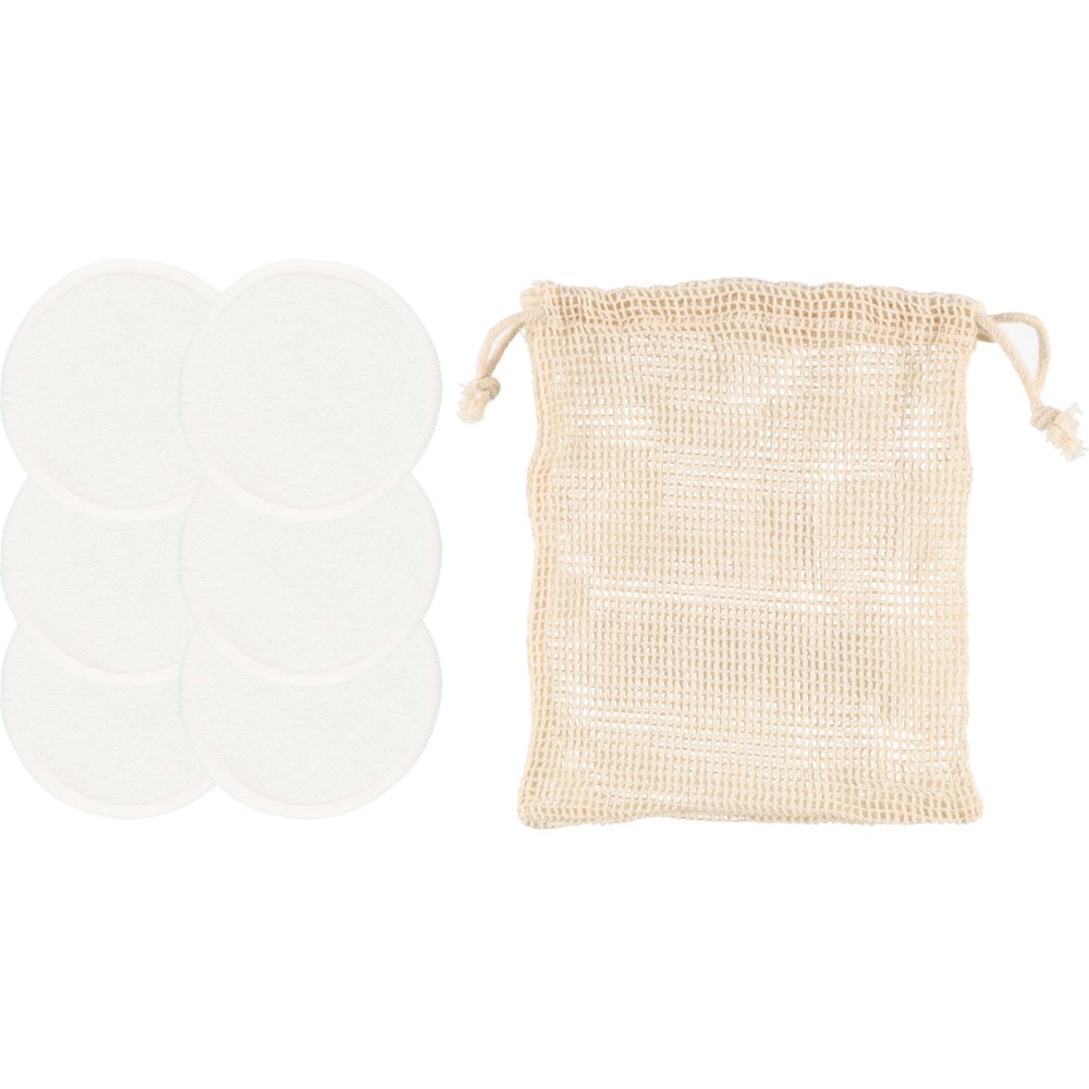 Mineas Mineas Bamboo Face Pads White 6 pcs