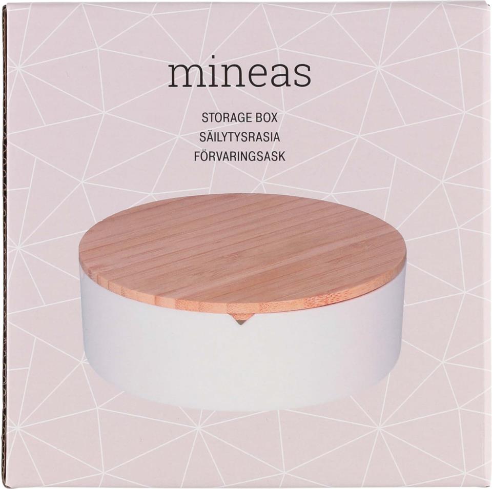 Mineas Box Round With Bamboo Lid