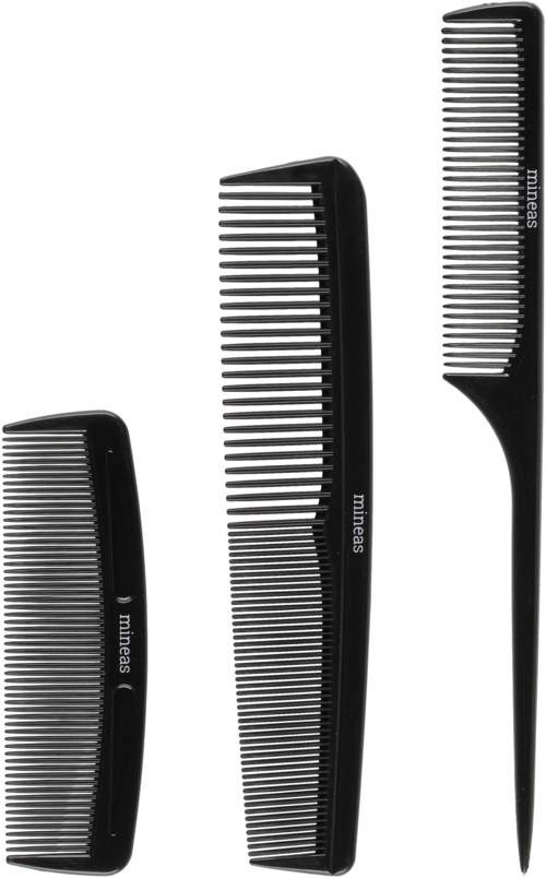 Mineas Comb Set 3 pcs Black