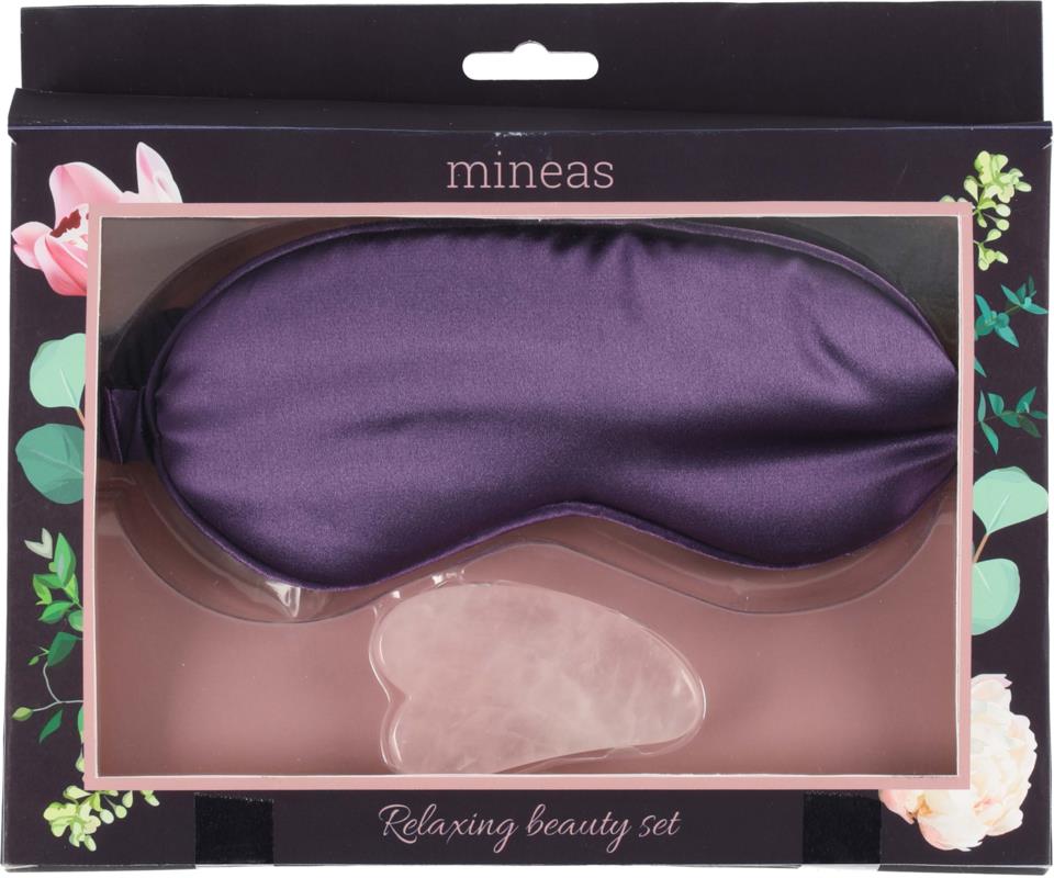 Mineas Gift Set Eye Mask And Guasha Stone 2-Pieces