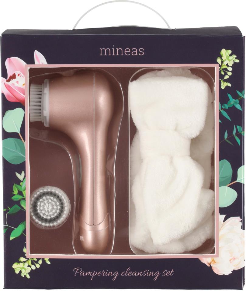 Mineas Gift Set Facial Brush And Head Band 3-Pieces
