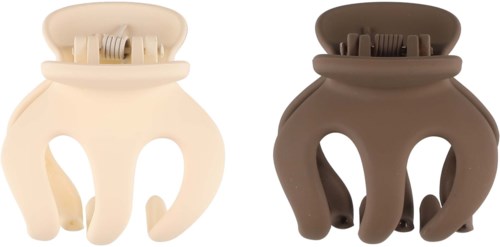 Mineas Haiclaws Set Of 2 Cream & Taupe Multicolored