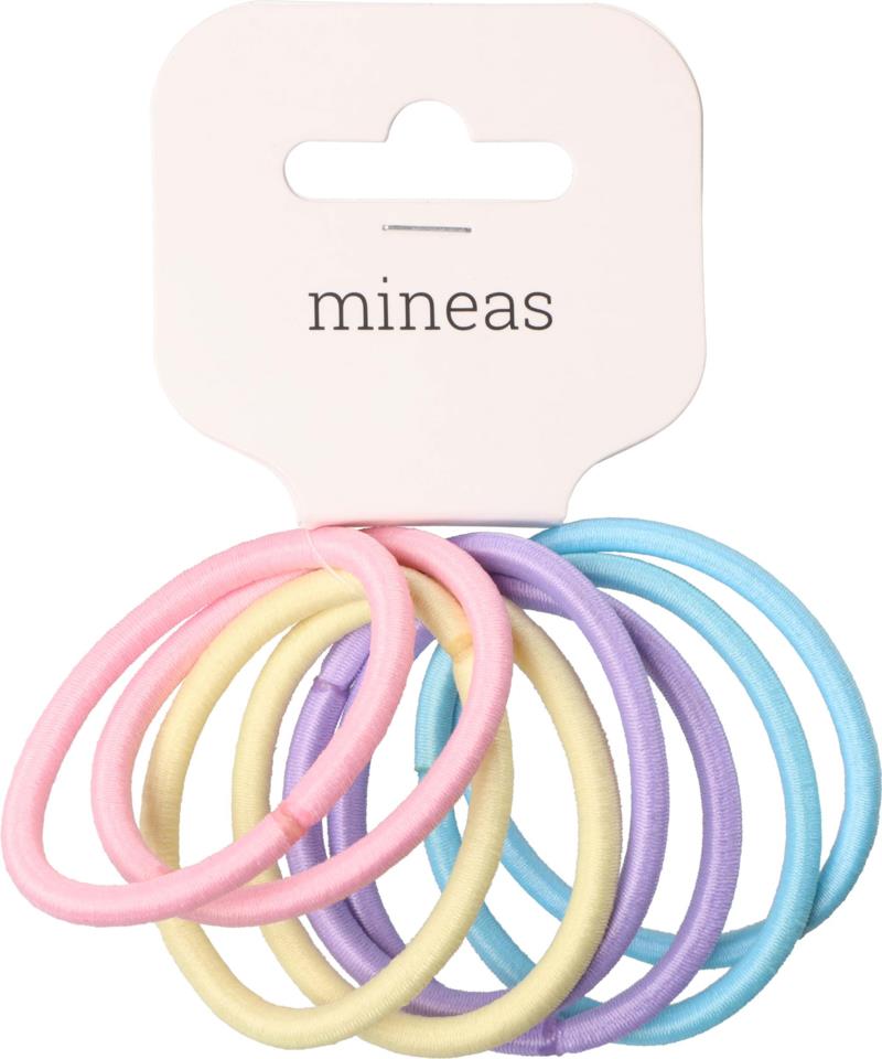 Mineas Hair Band Basic 8 pcs Pastel Mix