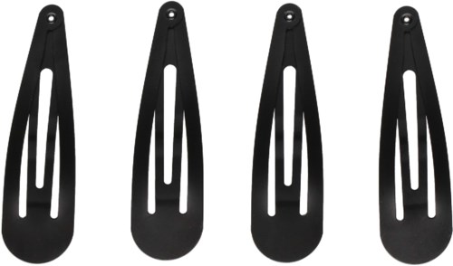 Mineas Hairclips Basic set of 4 black