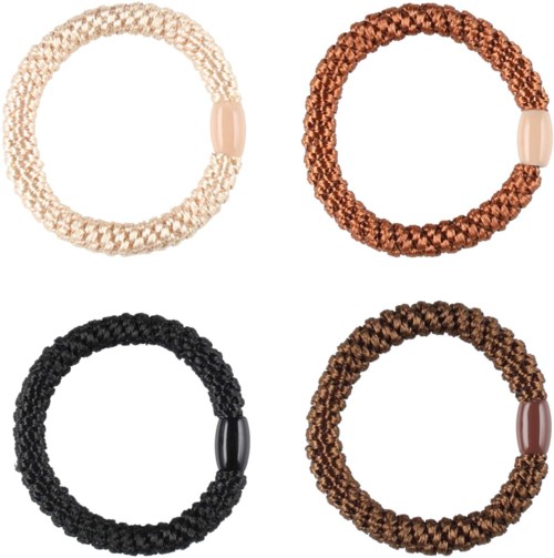 Mineas Scrunchie 4 Pcs Neutral Multicolored